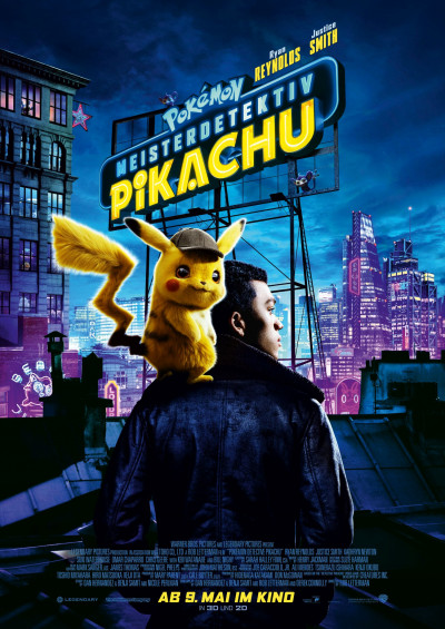 Filmplakat Pokemon Meisterdetektiv Pikachu